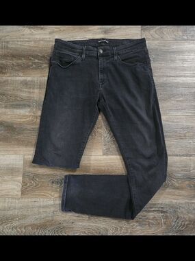 Mavi Men's Washed Black Skinny Jeans Stretch 33x34 James